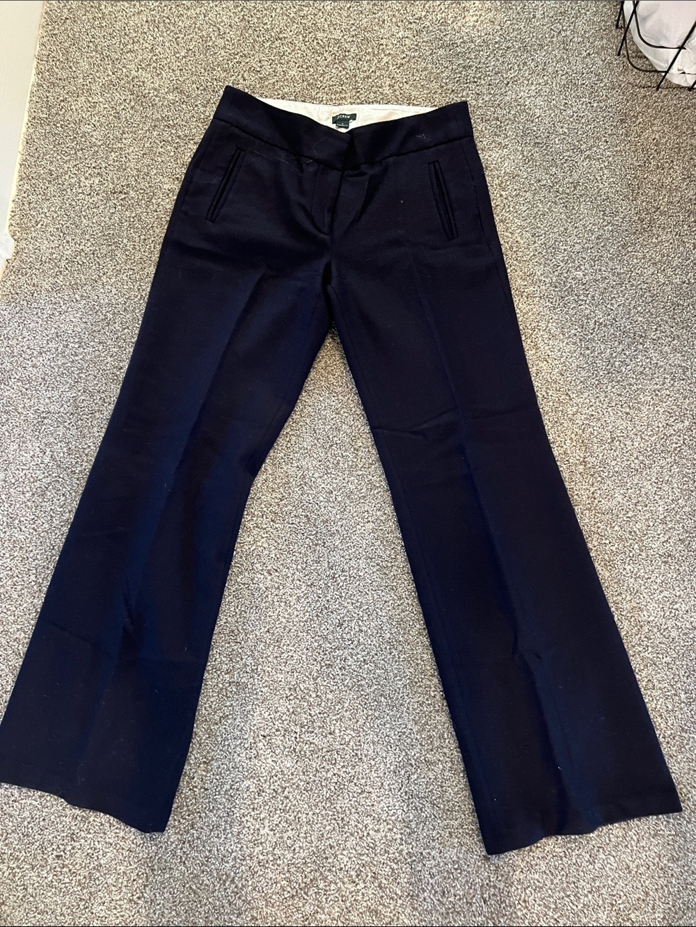 J. Crew Dark Navy Flared Bootcut Pants